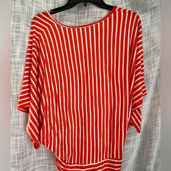 Orange/White Blouse - Picture 2 of 2